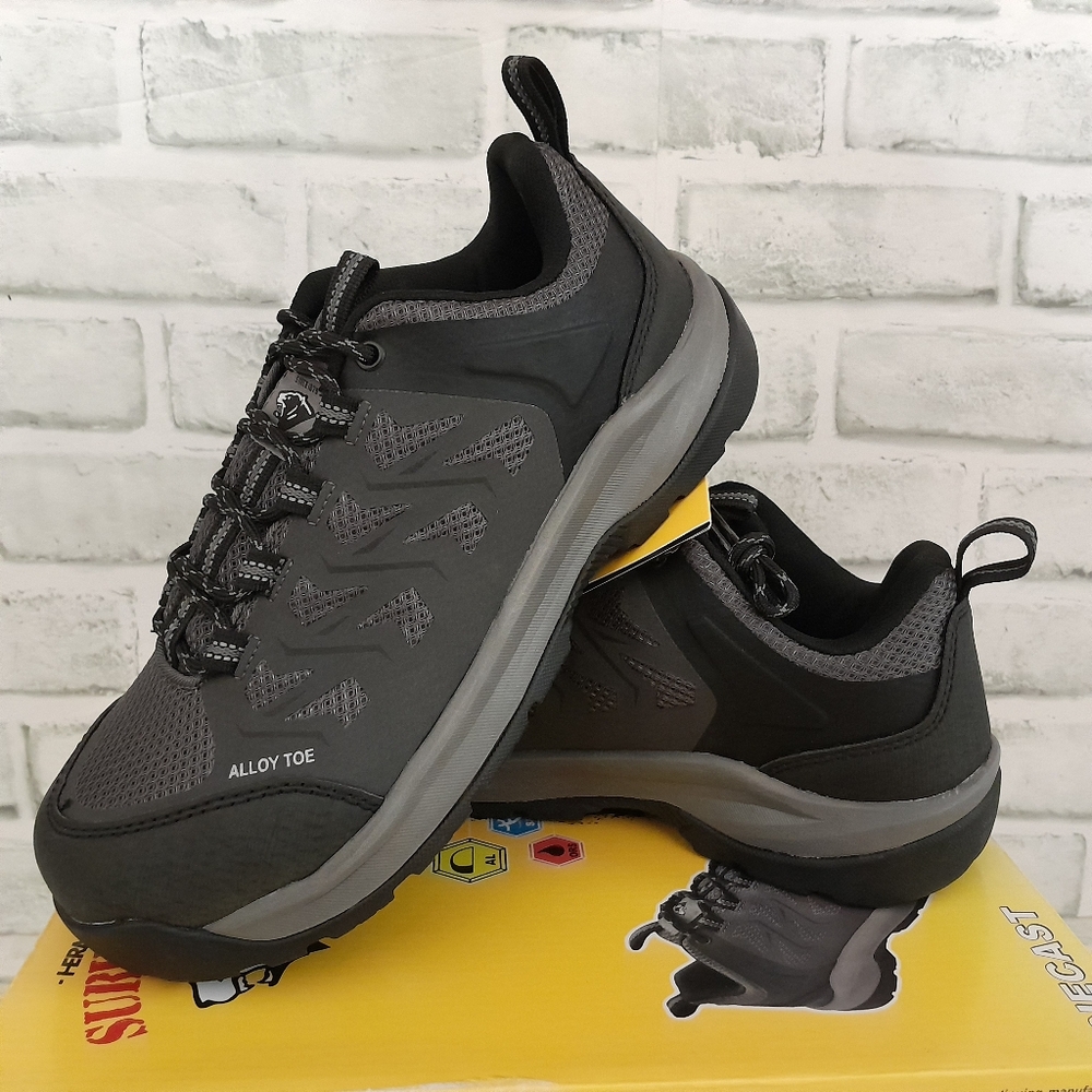 Herman Survivors Slip Resistant Sneakers Gray Work Shoes Boots Alloy Toe Men 7.5